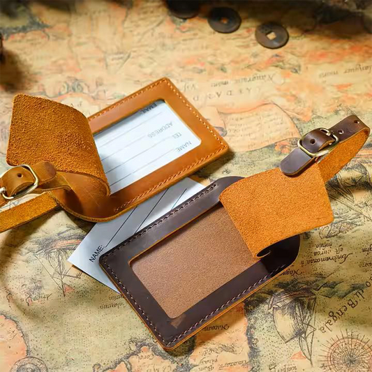 Personalised Leather Luggage Tag