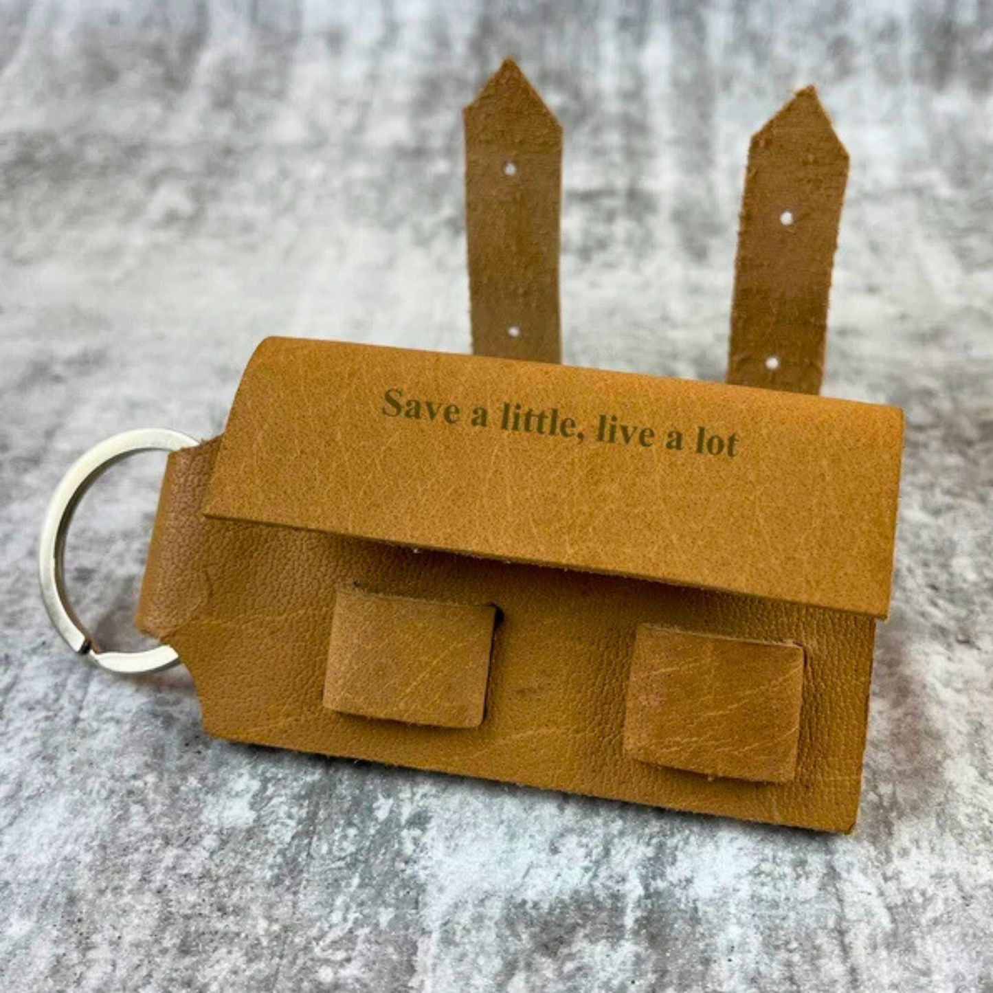 Personalised Leather Key Ring