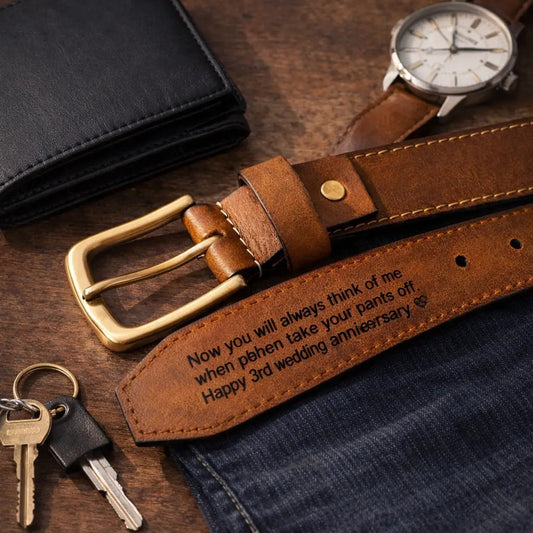 Personalized Genuine Leather Belt for Men