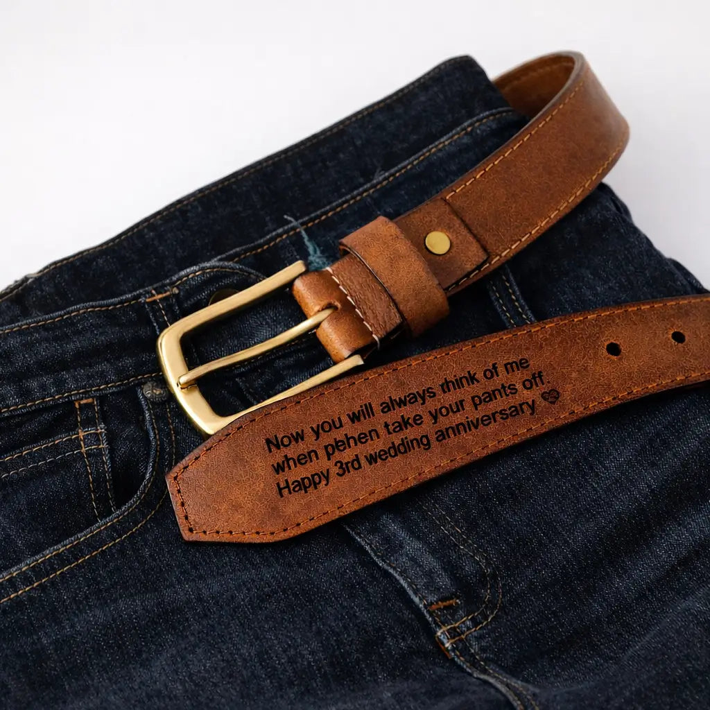Personalized Genuine Leather Belt for Men