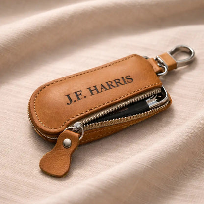Leather Car Key Fob Cover – Custom Engraved