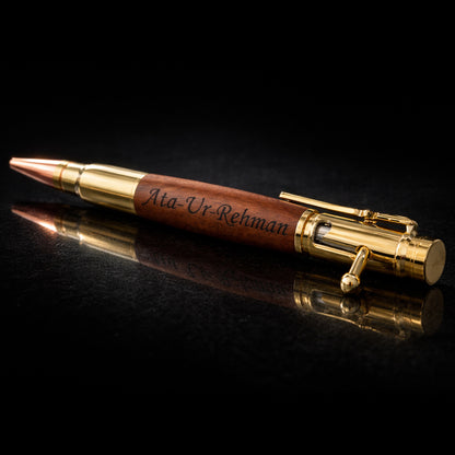 Personalized Solid Metal Bolt Action Pen with Custom Name Engraving
