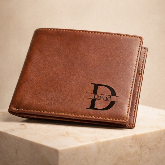 Personalised RFID Leather Wallet for Men