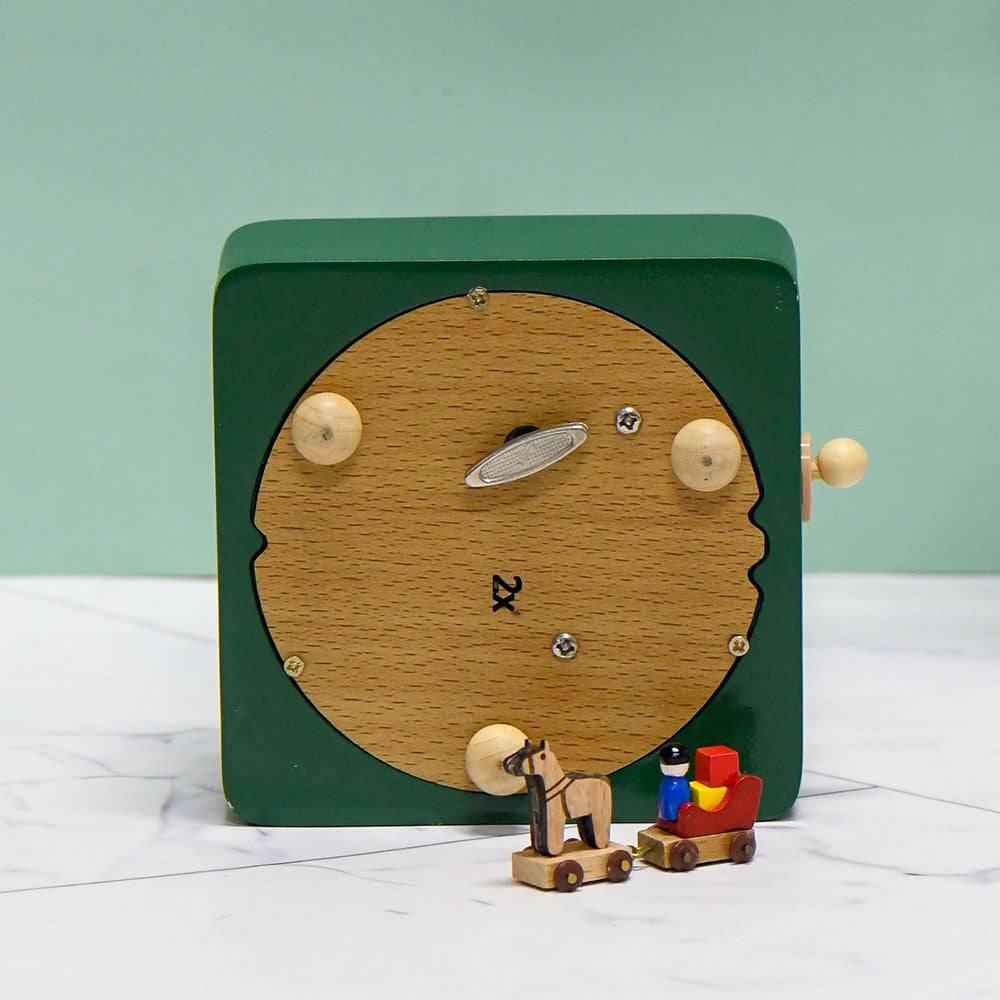 Keepsake Wooden Train and Castle Music Box