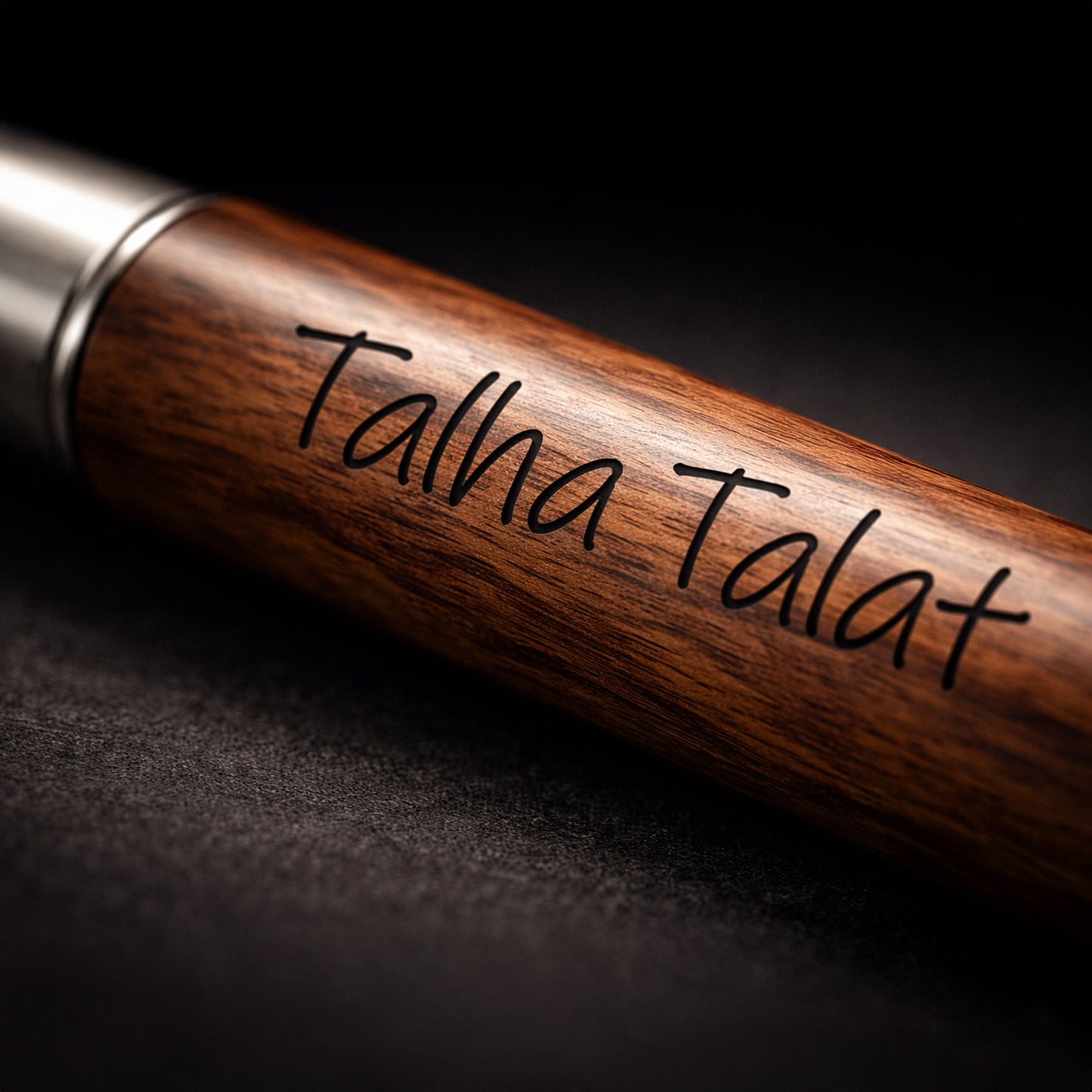 Executive Fountain Pen in Luxury Gift Box - Professional Black and Silver Finish