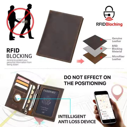 RFID Personalized Passport Holder Wallet
