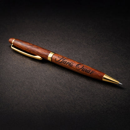 Groomsmen Gift Idea - Matching Wood Pen and Box Set with Custom Initials