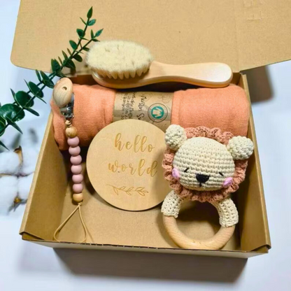 Custom Newborn Baby Gift Box Pink
