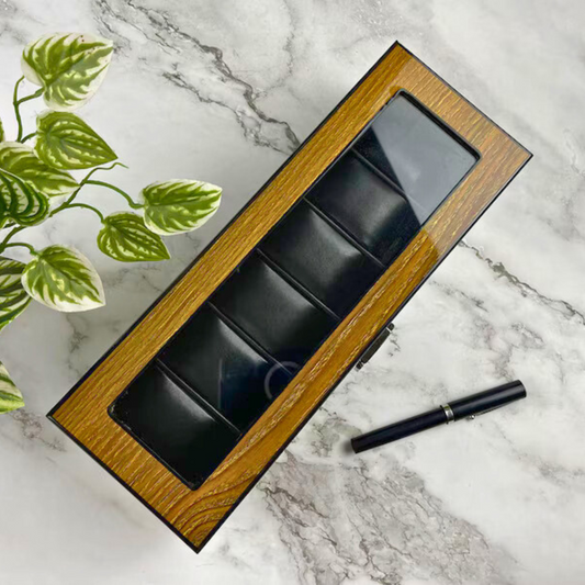 Personalised Wooden Watch Case 6 slots