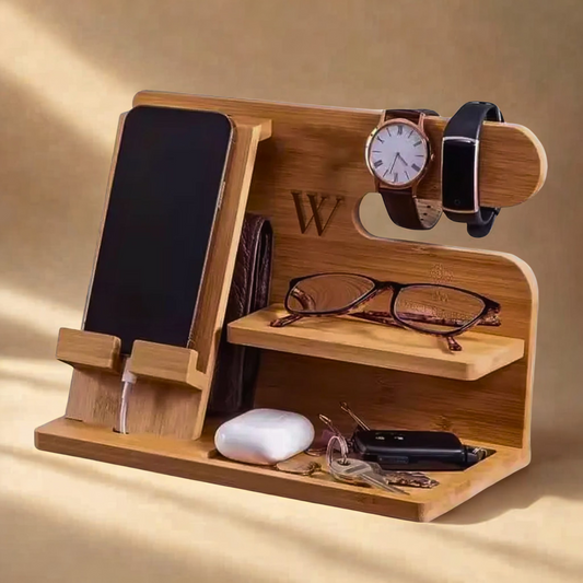 Wooden Desk Organiser