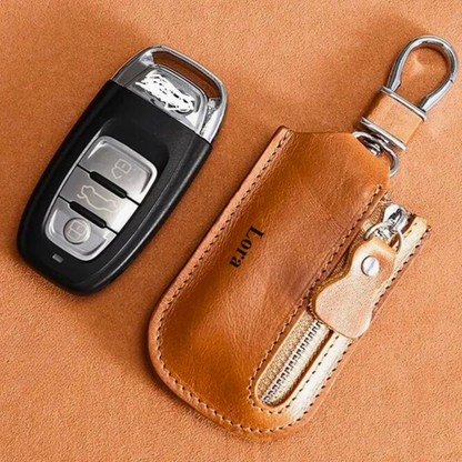 Leather Car Key Fob Cover – Custom Engraved