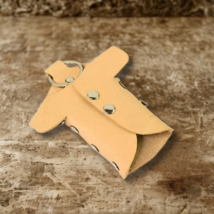 Leather Key Organiser Brown– Personalised from $12