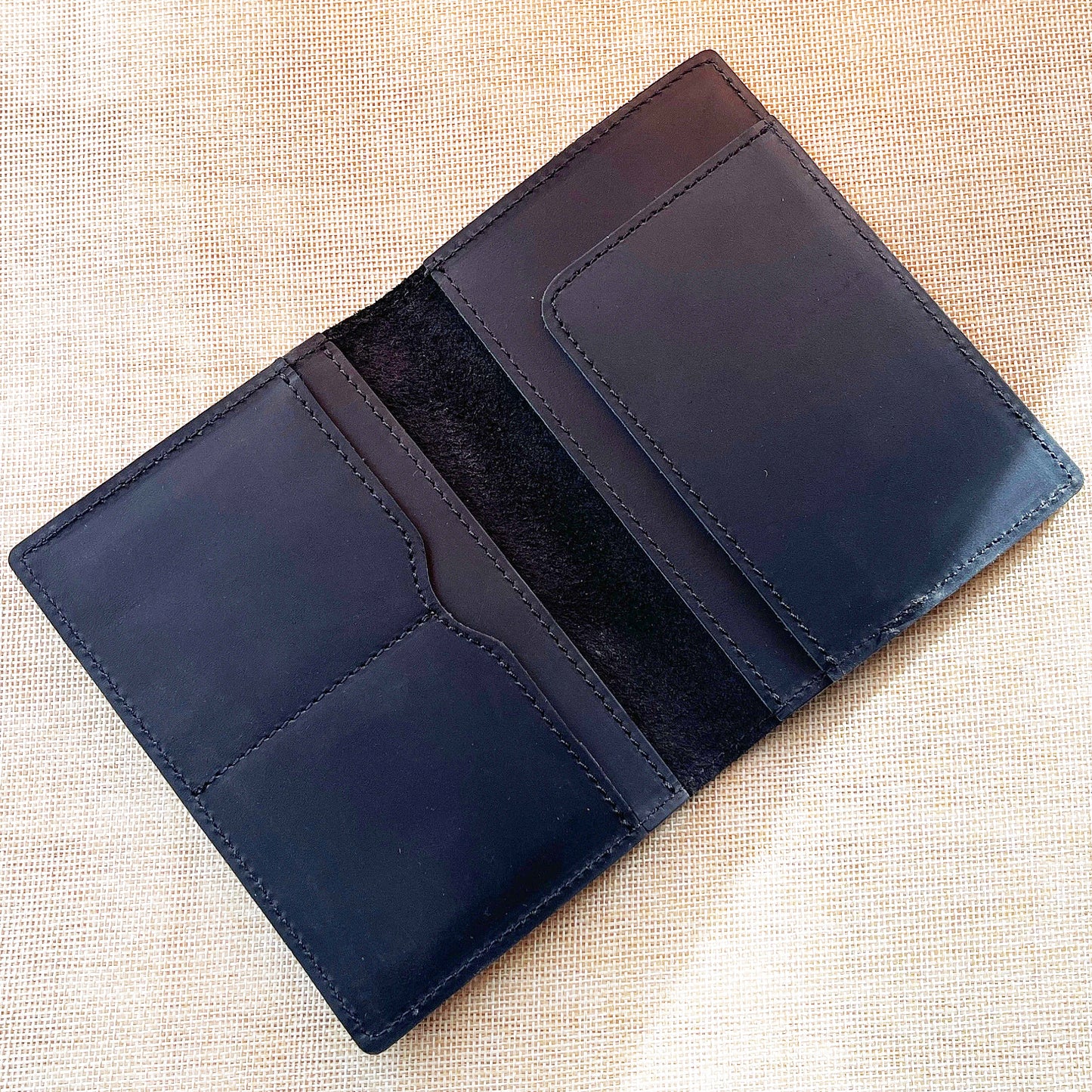 Personalized Unisex Travel Wallet Black