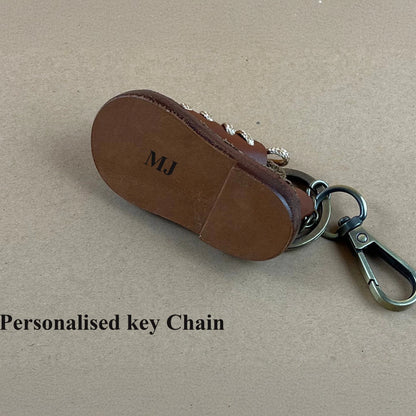 Personalised Leather Shoe Key Holder – Unique Gift