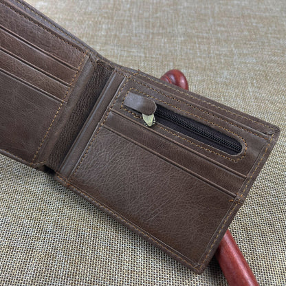 Personalised Bifold Leather Wallet