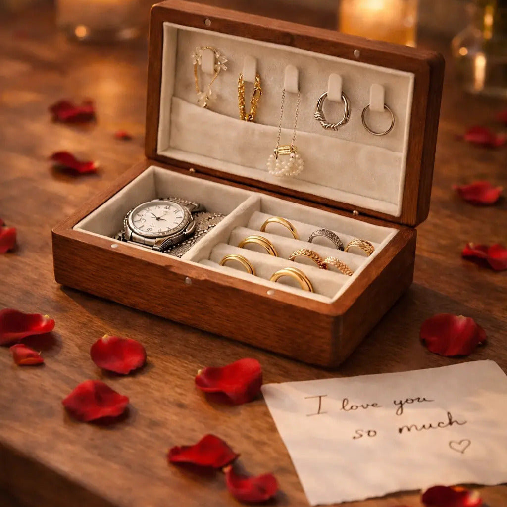 Wooden Jewellery Organiser