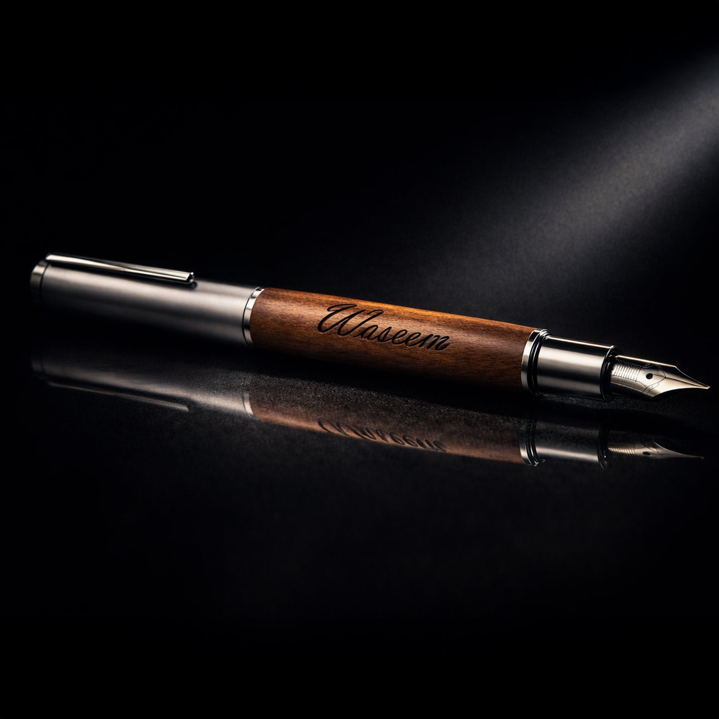 Brown Executive Fountain Pen Set with Refillable Ink Converter – Professional Calligraphy Gift Box