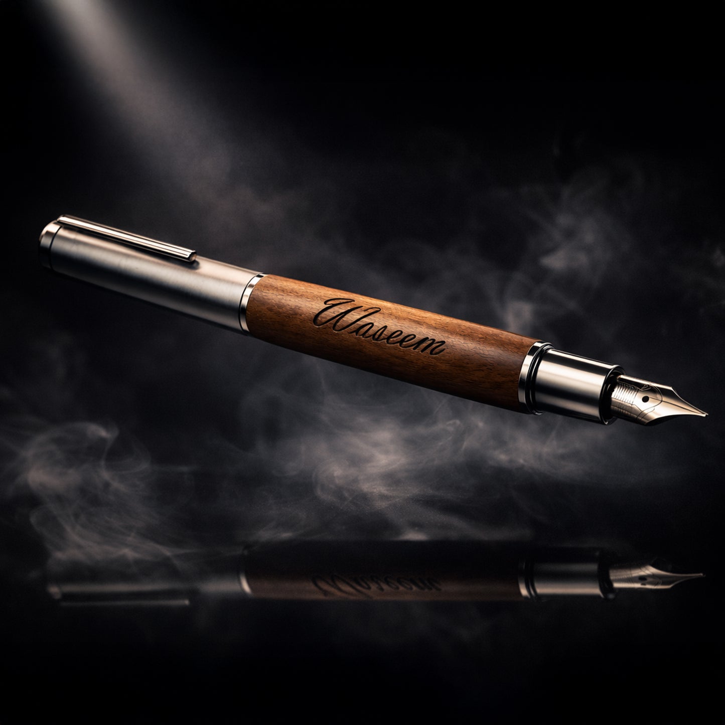 Brown Executive Fountain Pen Set with Refillable Ink Converter – Professional Calligraphy Gift Box