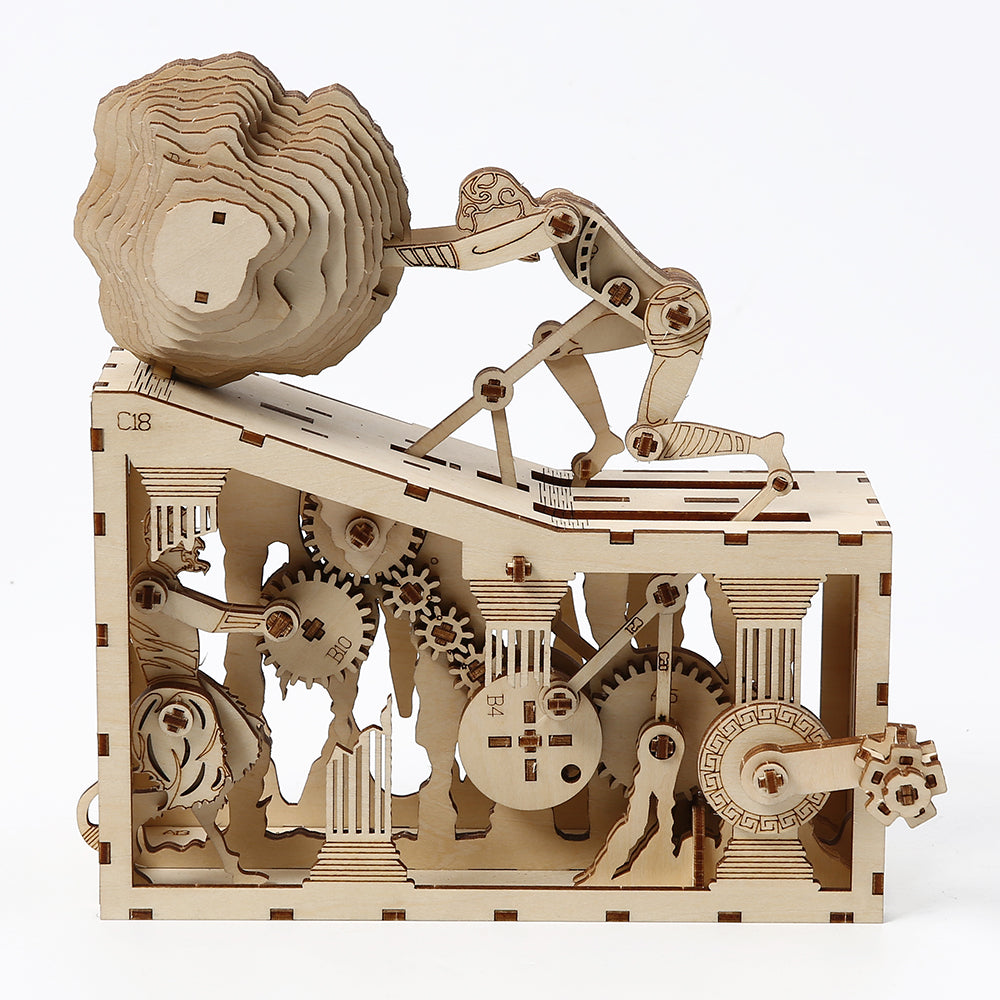 Wooden Sisyphus Puzzle Model 3D