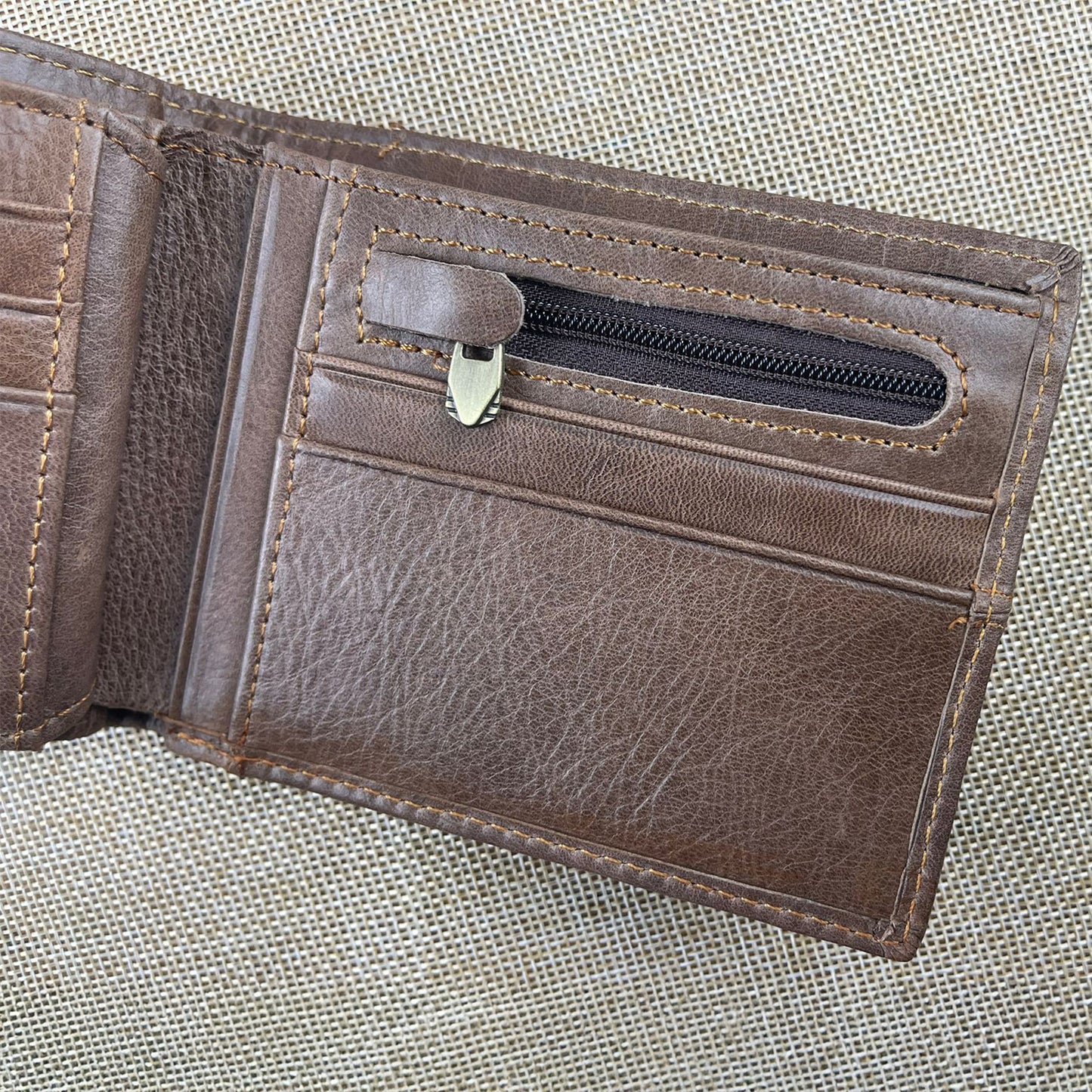 Personalised Bifold Leather Wallet