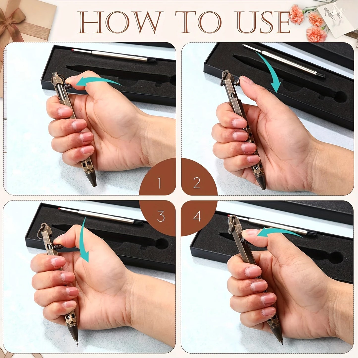 Personalised Engraved Metal Pen – Custom Name Gift