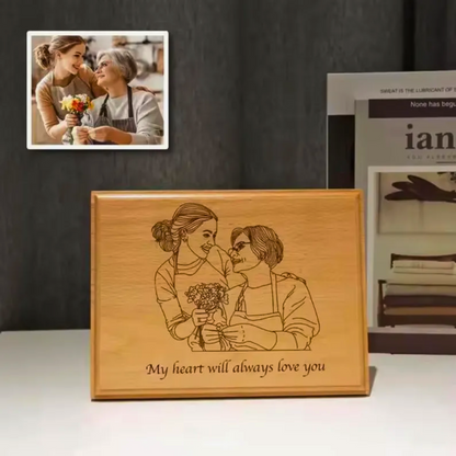 Custom Wooden Engraved Photo Frame