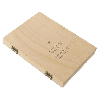 Personalised Photo Frame with Engraving – Foldable Desk Display
