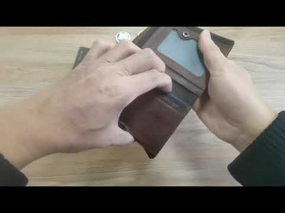 Custom Biker Wallet Genuine Leather