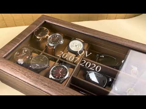 Personalised Wooden Watch Collection Case for 6 Watches