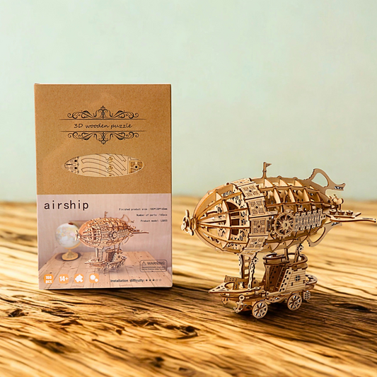 3D Wooden Airship Puzzle
