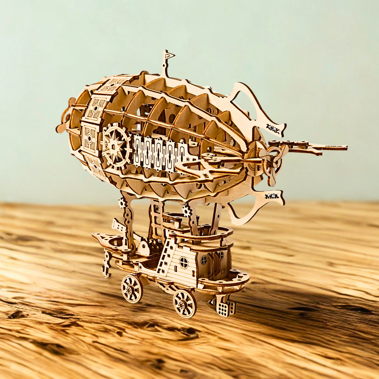3D Wooden Airship Puzzle