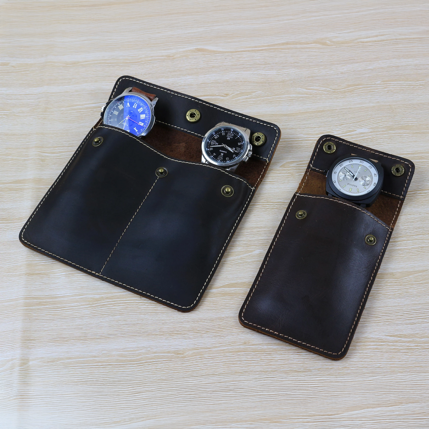 Double Slot Personalised Watch Case