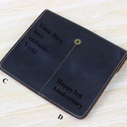 Double Slot Personalised Watch Case