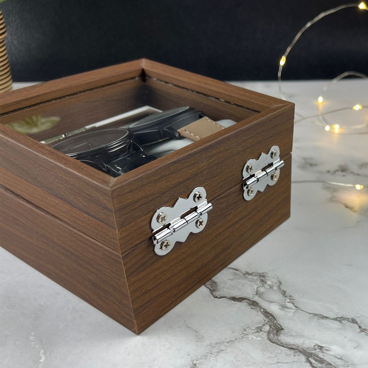 Personalised Wooden Watch Case- 2 Slots