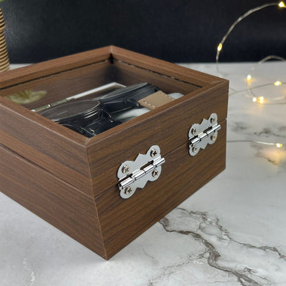Personalised Wooden Watch Case- 2 Slots