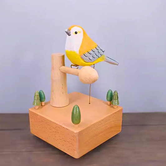 Wooden Sparrow Automaton