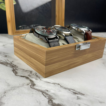 Personalised Wooden Watch Case for men-3 Watches